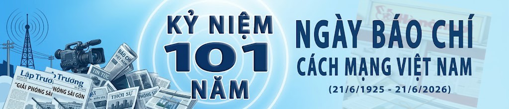 Banner: Kỷ niệm 101 năm Ngày báo chí Cách mạng Việ